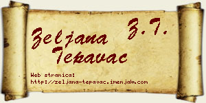 Željana Tepavac vizit kartica